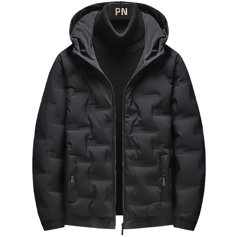 Chaqueta de los hombres 2023 estilo coreano de moda guapo invierno ligero con capucha de los hombres invierno engrosada abrigo