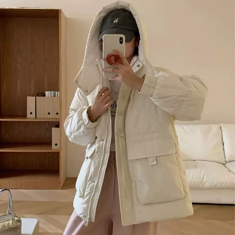 Распродажа: Женский пуховик, укороченный, на утином пуху, премиум-качество, новая зимняя модель, оптом