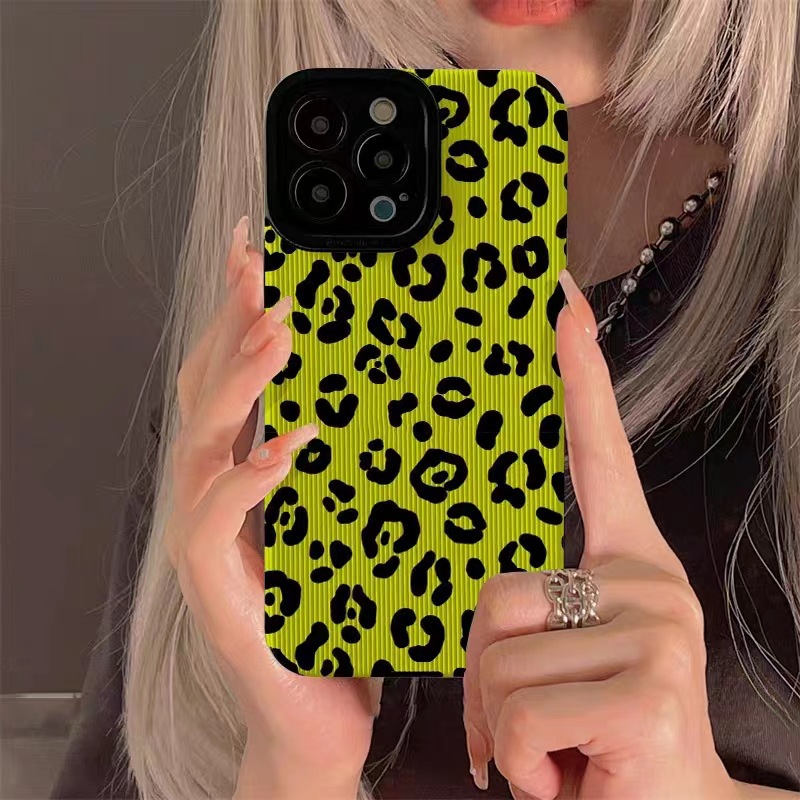 Suitable for Samsung A71 phone case A53 A32 cute protective case, women's leopard print personalized full package_voghion.com