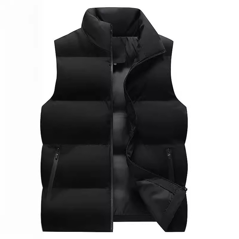 ¡No! Cortar productos de cola estándar micro imperfecciones otoño e invierno chaleco grueso moda casual chaqueta sin mangas de algodón de plumón de todo fósforo