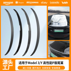 対外貿易はテスラ尾翼熙新model 3/Y炭素繊維紋高性能P版尾翼自動車卸売りに適している