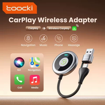 Toocki Car Wired to Simsiz CarPlay və Android Auto
