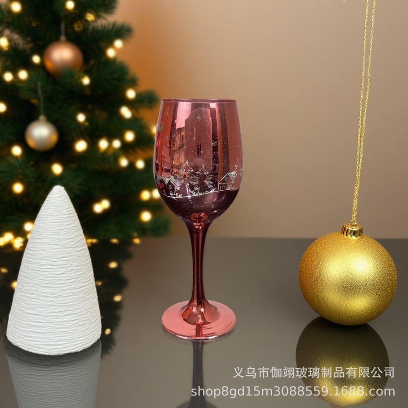 高颜值玻璃圣诞红酒杯餐厅家用高脚杯 葡萄酒具套装分酒器可制定l|undefined