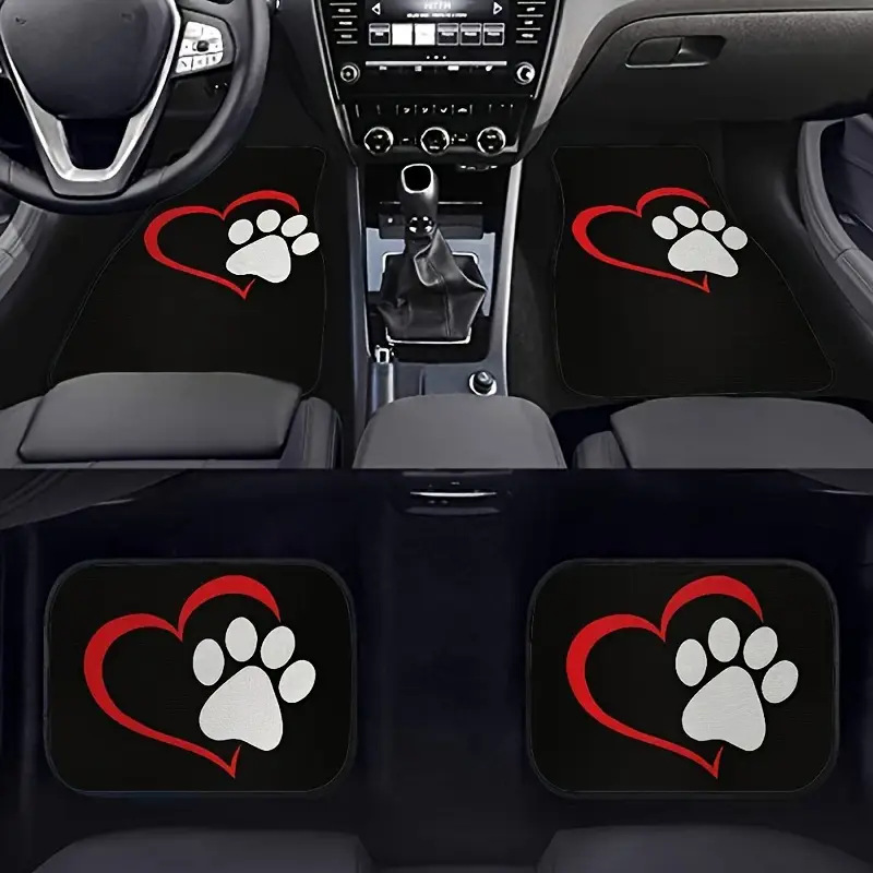 Amazon Temu American Car Floor Mats Four-Piece Set Car Interior Decoration Floor Mats Stain-Resistant Floor Mats Ready for Labeling and Delivery
