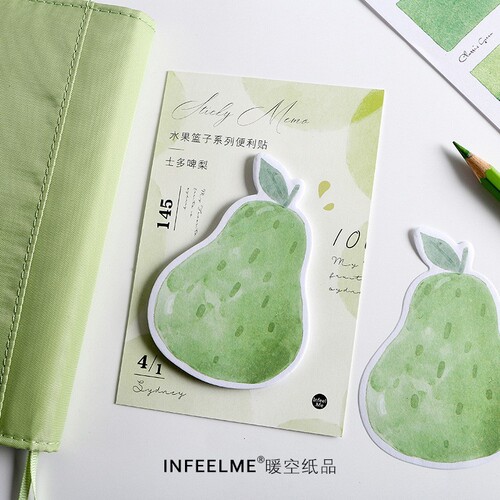 Infeelme Warm Air Fruit Basket Series Message Notes N Times Post-it Notes 4 Choices