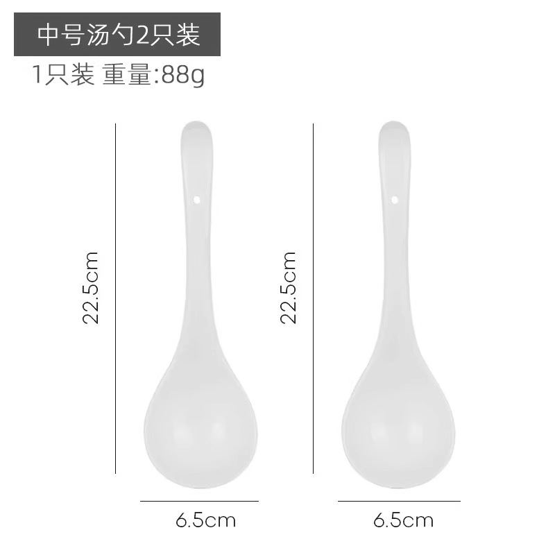 22cm 중간숟가락 [2팩] 무색유약이 더 안전해요