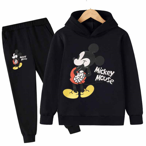 Minnie Mouse Casual Kids' 2-Piece Hoodie Set - Cool for Girls and Boys Sports Clothing