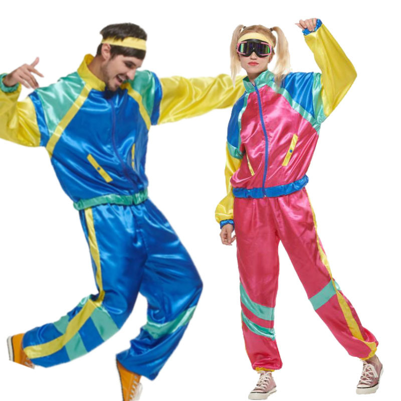 Halloween Men and Women Hip Hop Retro Disco Jazz Dance Cos Adult Women Dance cosplay Hip Hop Street Dance