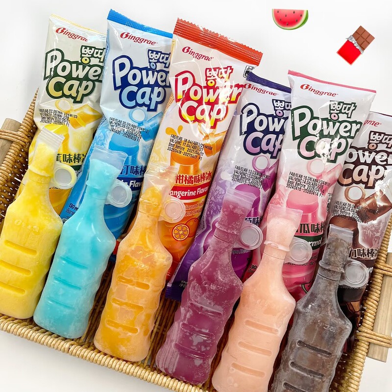 Summer cold drink ice cream Korea imported Bingley banana popsicle watermelon soda flavor 12 mixed flavors Summer cold drink ice cream Korea imported Bingley banana popsicle watermelon soda flavor 12 mixed flavors