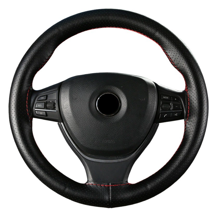 Чехол на руль автомобиля из натуральной воловьей кожи, оптовая продажа, универсальный чехол для ручек Four Seasons, сшитый вручную, новый кожаный чехол