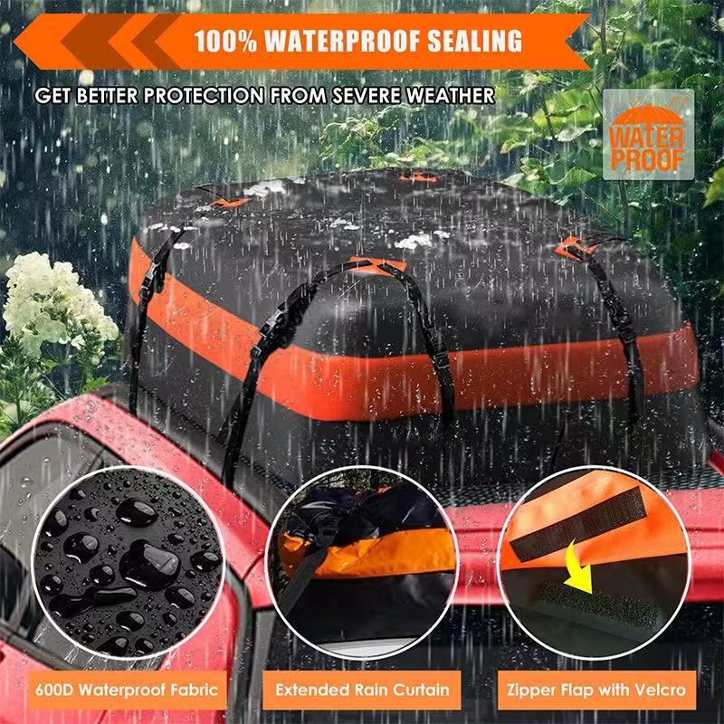 Car Rainproof Luggage Bag, Outdoor Roof Luggage Bag, Wear-Resistant Storage Bag, Waterproof Roof Luggage Bag, Large Capacity
