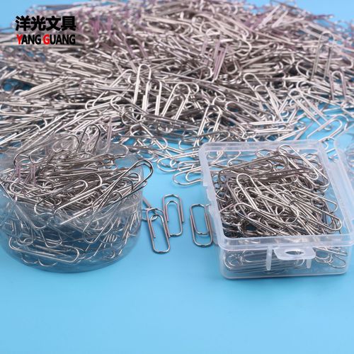 Colorful Silver Paper Clips #3 28mm Creative Stationery Office Study Supplies Bookmark Pins Bulk