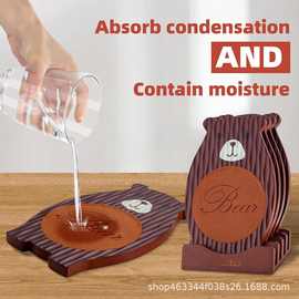 木制杯垫餐桌垫家用垫碗垫下午茶咖啡杯垫隔热垫家用客厅餐桌垫