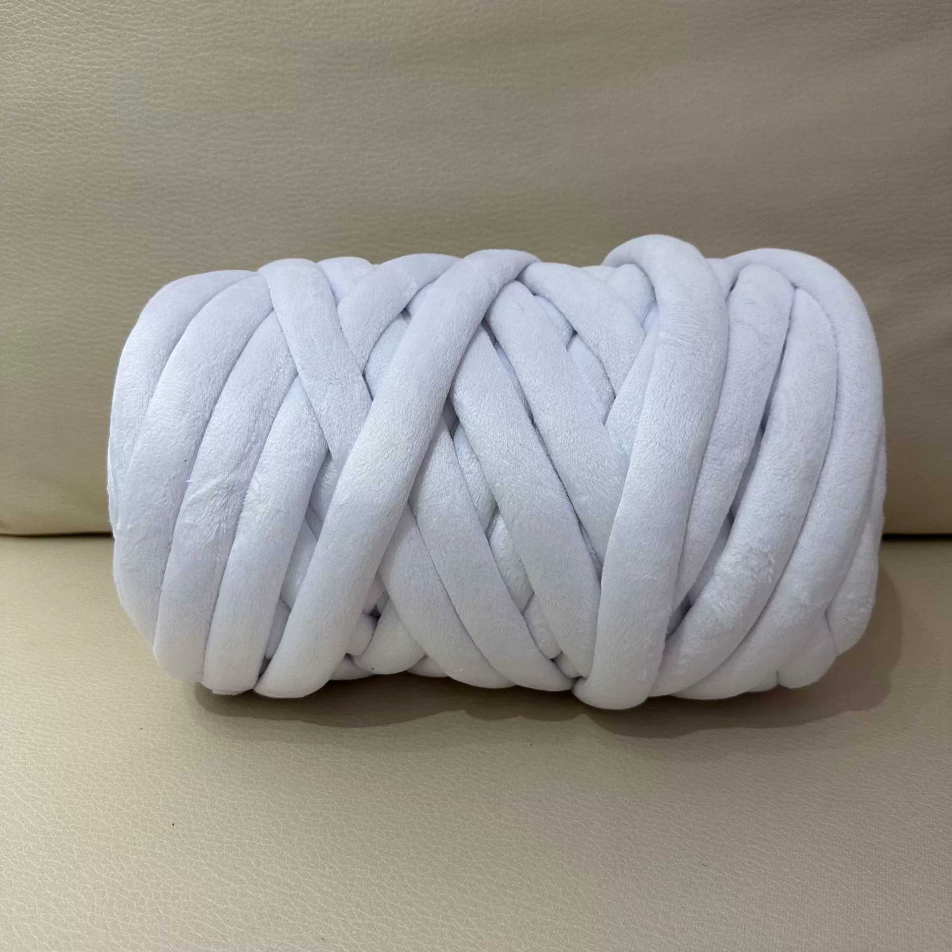 Кускай DIY пряжа для пледа, бархатное литьё хлопок, 1 кг (≈60 м), толщина 2,5 см