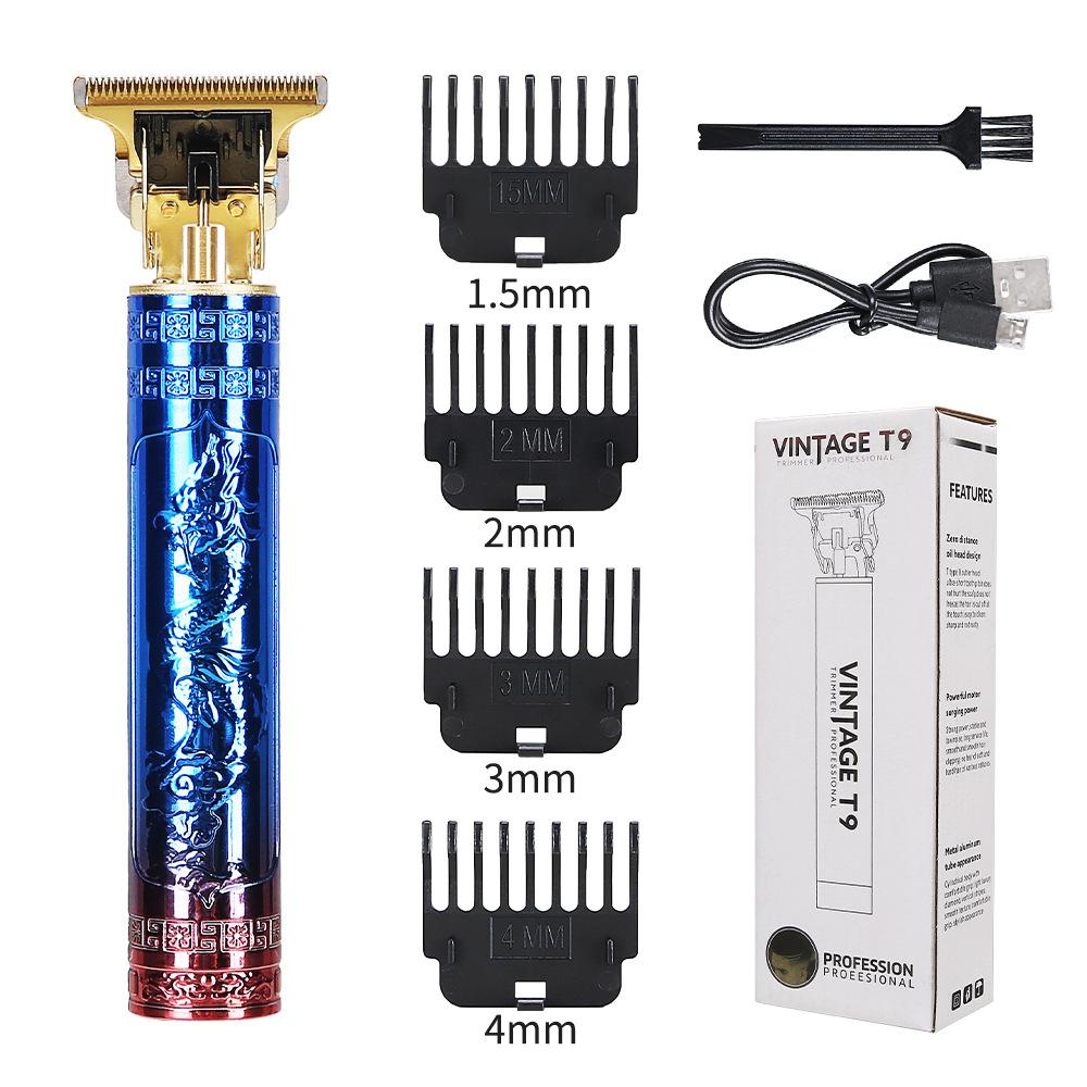 Corte de pelo eléctrico transfronterizo al por mayor retrógrado tallado impulsor eléctrico cabeza baldía de aceite impulsor eléctrico cortadora de plástico afeitar