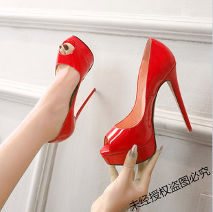 2025 New Style Open-Toe Large Size High Heels Cross-Border Wholesale Fashion Model 41 42 43 44 5