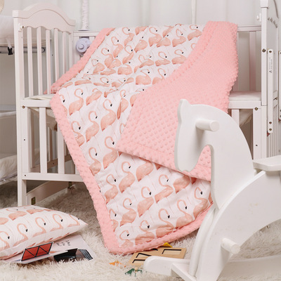 小树屋婴儿毯子安抚豆豆毯宝宝空调被幼儿园盖毯被新款现货