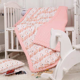 小树屋婴儿毯子安抚豆豆毯宝宝空调被幼儿园盖毯被新款现货