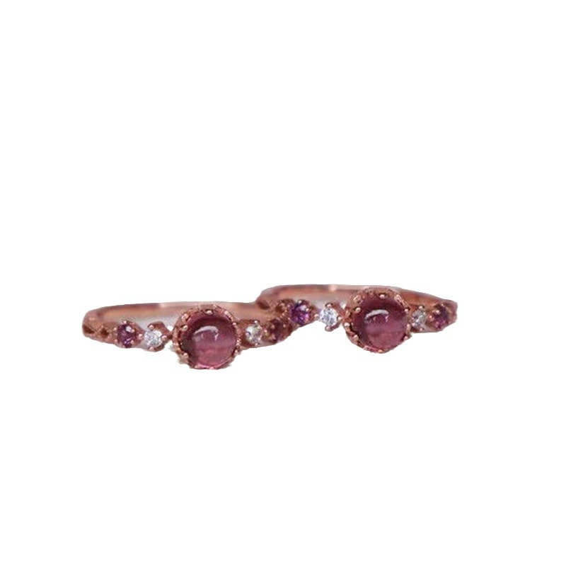 Organic retro universal one size adjustable ring pomegranate, simple and elegant design