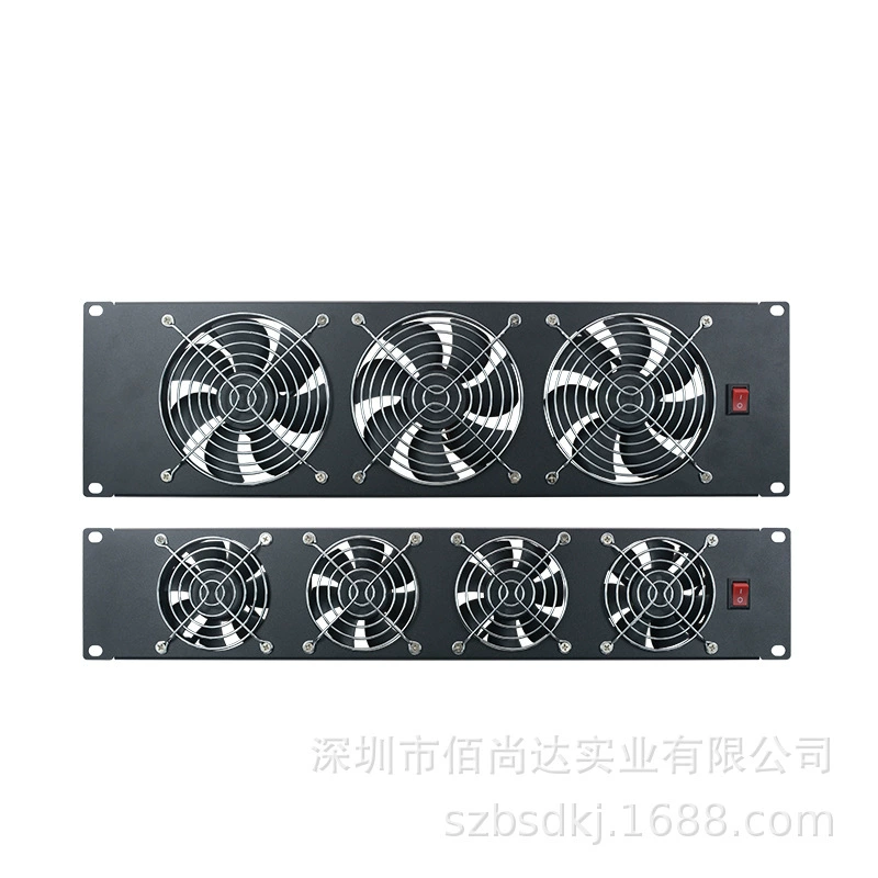 Сетевой шкаф охлаждающий вентилятор 19 дюймов шкаф слепая панель молниезащиты дизайн 2U3U большой ветер 220V вентилятор плиты
