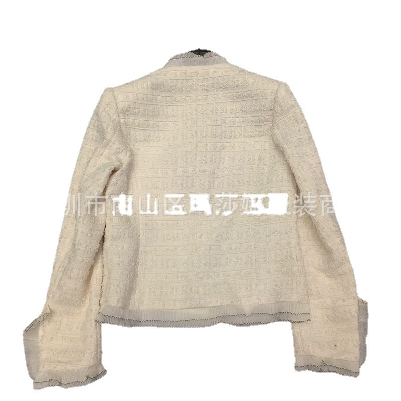 Элитная белая куртка, коллекция 2023 года, стиль Chanel, круглый ворот