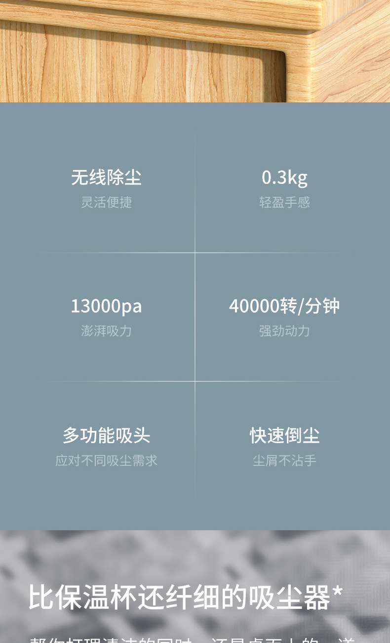 Car Vacuum Cleaner, Household Mini Portable Mite Remover, Wireless Charging, High-Power Handheld Powerful Dust Collector