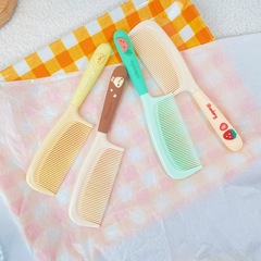 可愛卡通直發梳女童細齒順發梳家用長發學生少女美發梳子