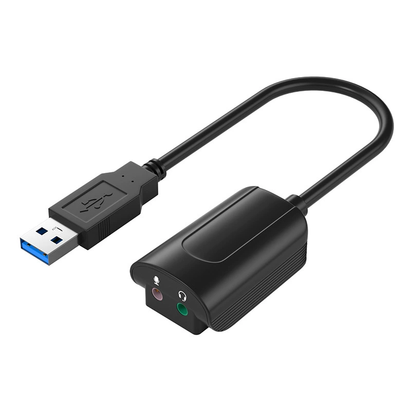 USB2.0 7.1 Sound card is suitable for computer gaming machine TV projector external sound card