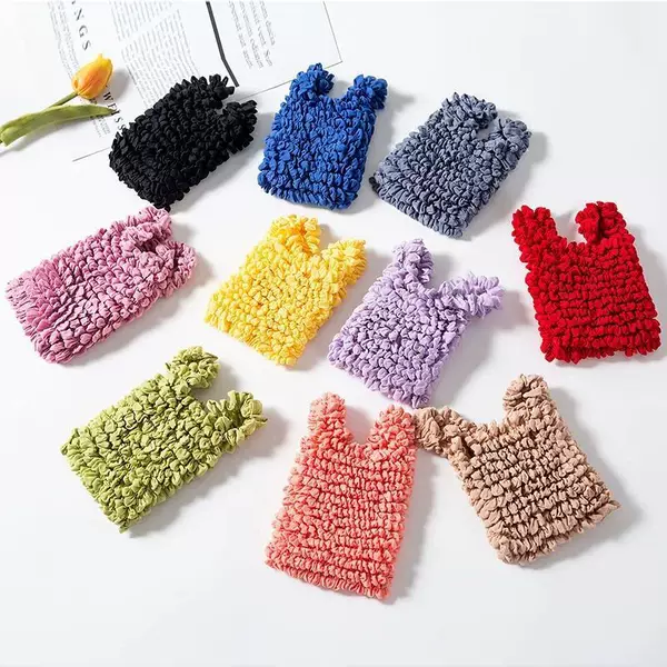 Supply hot-selling bubble bag pineapple bag magic bag durian bag environmental protection handbag wrinkle magic telescopic magic