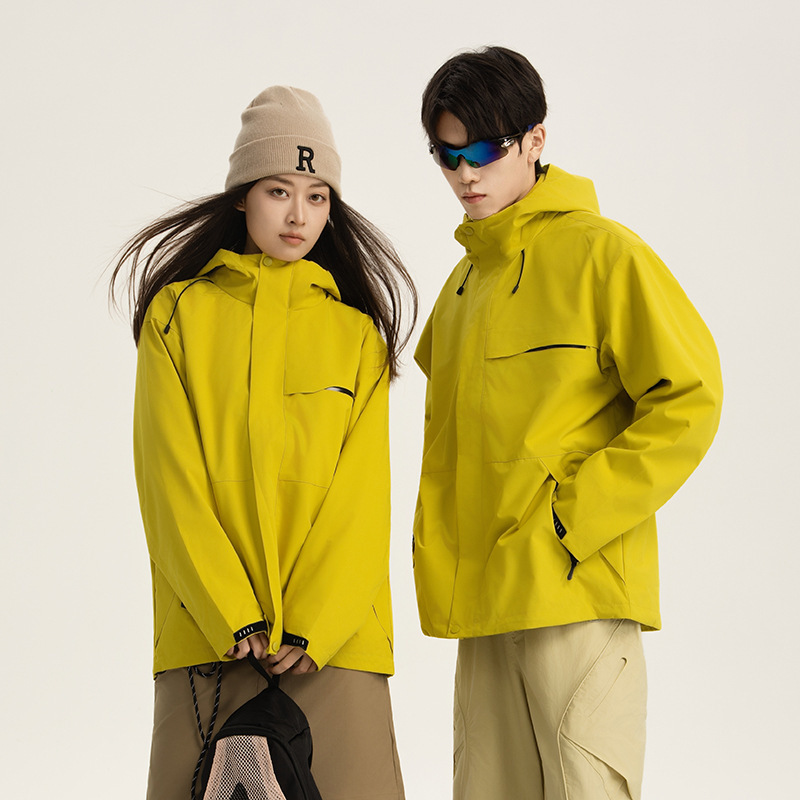 Three-In-One Jacket Autumn and Winter Men's and Women's Jacket Soft Shell Outdoor Mountaineering Windproof and Waterproof Mountaineering Jacket Mountain Jacket