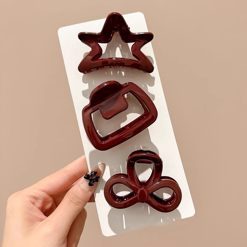 Anchor rojo tamaño medio clip de agarre clip de tiburón clip de cabello femenino clip de cabello pequeño clip de cabello cabeza posterior clip de cabello tocado