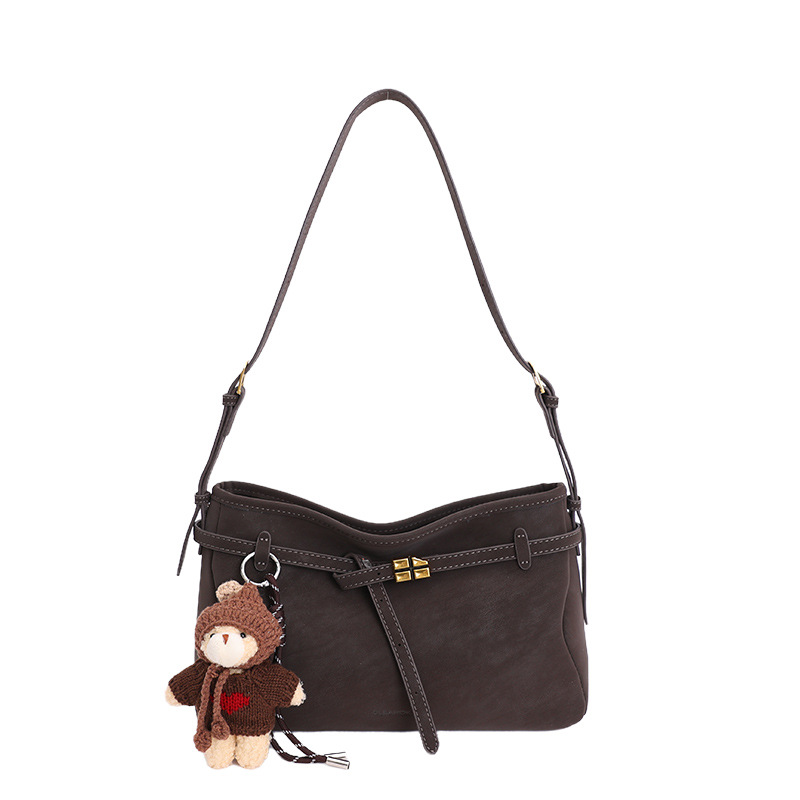 Bolsa retro de hombro debajo de la axila para mujeres 2025, otoño y invierno, nuevo estilo de alta sensación de mochila coreana, bolso de viaje al trabajo