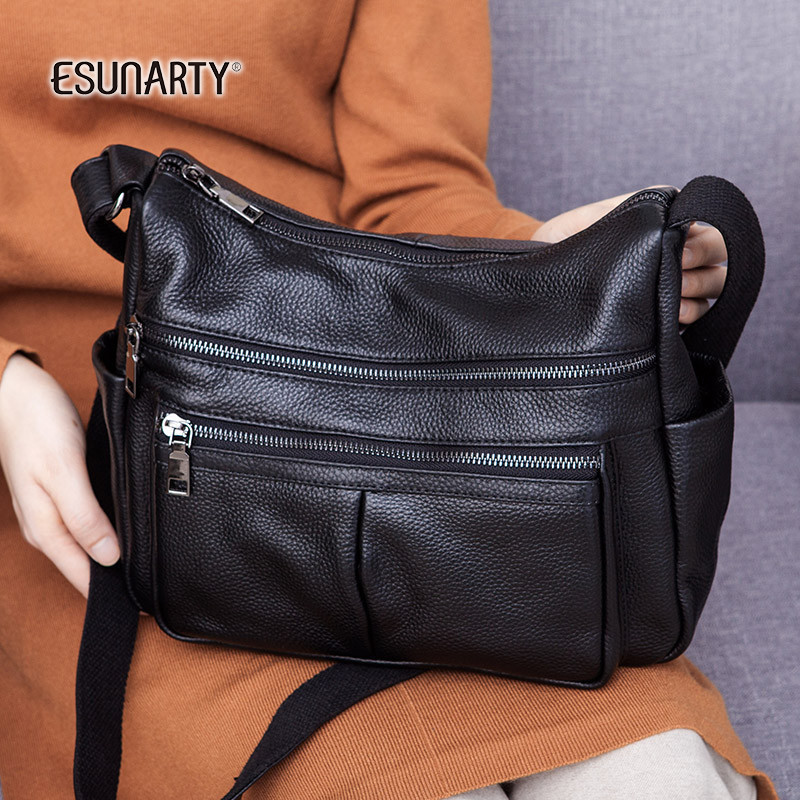 Genuine Leather Women's Bag, Middle-Aged and Elderly Mother's Bag, 2026 New Model, 2025 Bag, Women's Large-Capacity First-Layer Cowhide Crossbody Bag Genuine Leather Women's Bag, Middle-Aged and Elderly Mother's Bag, 2026 New Model, 2025 Bag, Women's Large-Capacity First-Layer Cowhide Crossbody Bag