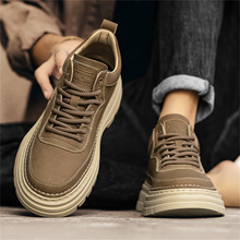 男鞋2025新款秋季软底马丁靴男款百搭复古休闲工装靴子轻便秋冬款