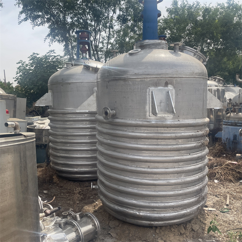 销售二手外盘管反应釜 化工电加热反应装置 双层真空反应设备