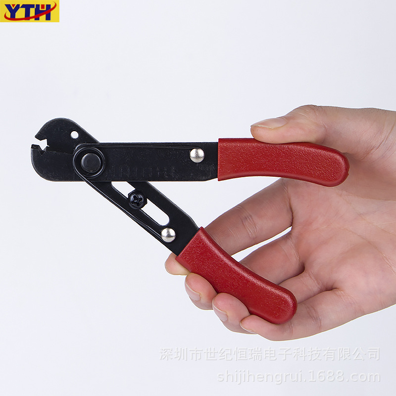 多功能YTH-108剪线钳子手动钳剥线压线电工可调节剥线钳跨境专供
