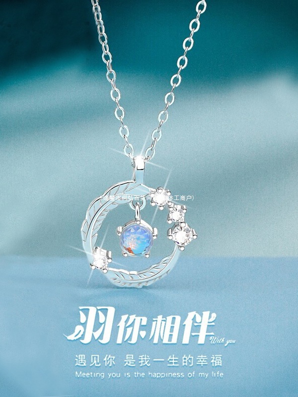 节礼物简约小众闺蜜999纯银送女友感送项链女款生日s轻奢锁骨