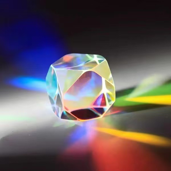 Prisma de coloración solar captador de luz cubo captador de luz solar prisma de vidrio decoración descompresión regalo creativo