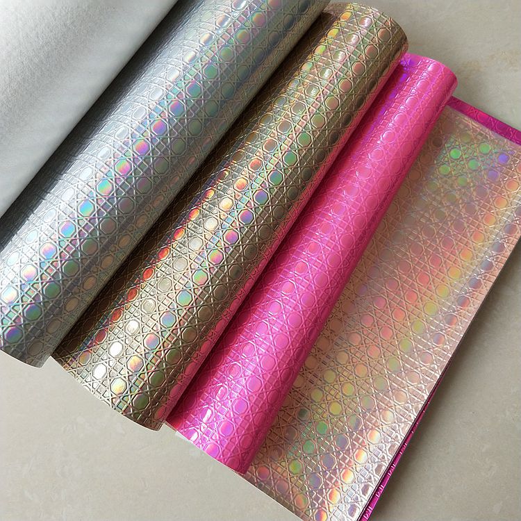 箱包手袋包装革面料A066洗漱包化妆袋材料几何图案迷宫纹皮革