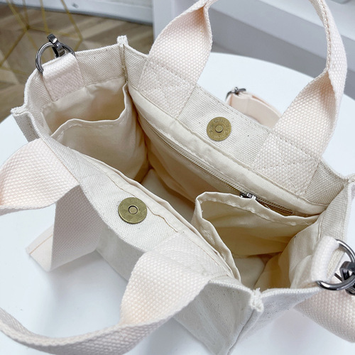 Women's Shoulder Handbag Crossbody Canvas Bag Korean Style Fashion Mom Bag with Custom LOGO, Wholesale on Amazon Cross-border