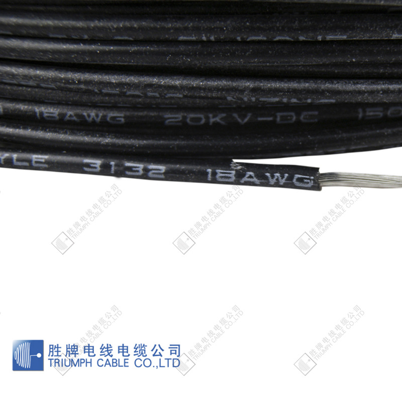 胜牌工厂直供高温硅胶软线 高温电子线束 UL3132-28awg150度300V
