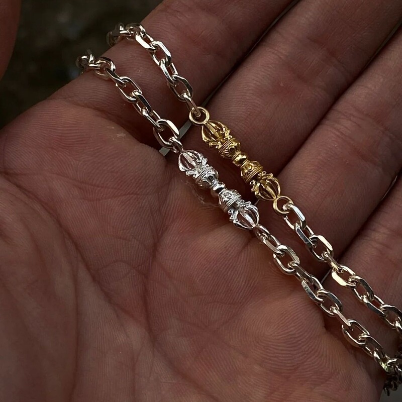 Retro Chinese Style Vajra Bracelet for Men and Women, Fashionable Niche High-end Chain Ethnic Style Bracelet