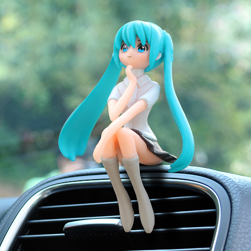 Adornos de coche de celebridades de Internet Adornos de decoración interior creativa de niña hermosa Adornos de decoración del hogar del corazón de niña linda