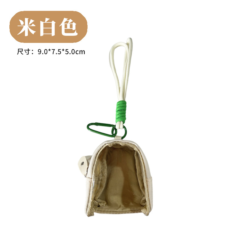 Mini monedero de lona para guardar accesorios de tela oxford resistente al desgaste para auriculares