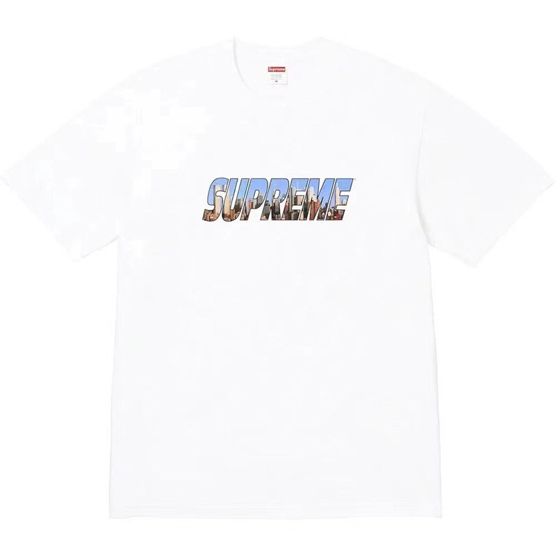 Supreme Trendy Brand Cross-Border 260g Pure Cotton Hong Kong Style Japanese Letter Short-Sleeve T-Shirt for Men, Summer Street Design, Loose Fit Supreme Trendy Brand Cross-Border 260g Pure Cotton Hong Kong Style Japanese Letter Short-Sleeve T-Shirt for Men, Summer Street Design, Loose Fit