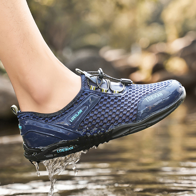 Sandalias, zapatos de senderismo al aire libre para hombres, zapatos deportivos ligeros y transpirables de verano, zapatos de malla para hombres, zapatos de vadeo, una generación