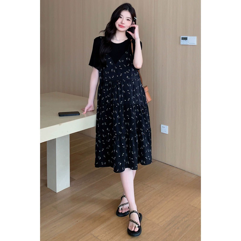 Summer set for pregnant, dress, loose fit