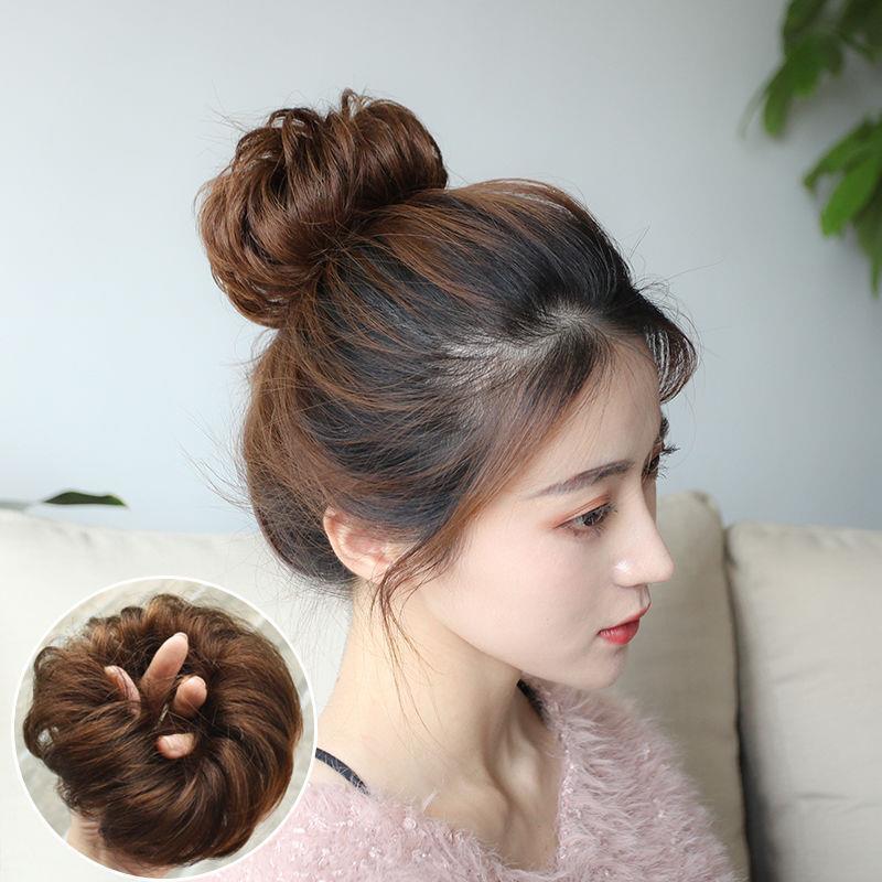Simulation Hair Loop Cute Ball Head Wig Hair Disc Artifact Wig Loop Fluffy Lazy Antique Wig Bag Simulation Hair Loop Cute Ball Head Wig Hair Disc Artifact Wig Loop Fluffy Lazy Antique Wig Bag