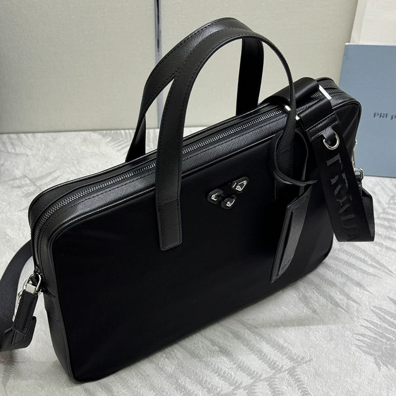 Nylon one-shoulder bag, laptop, linen bag for folders