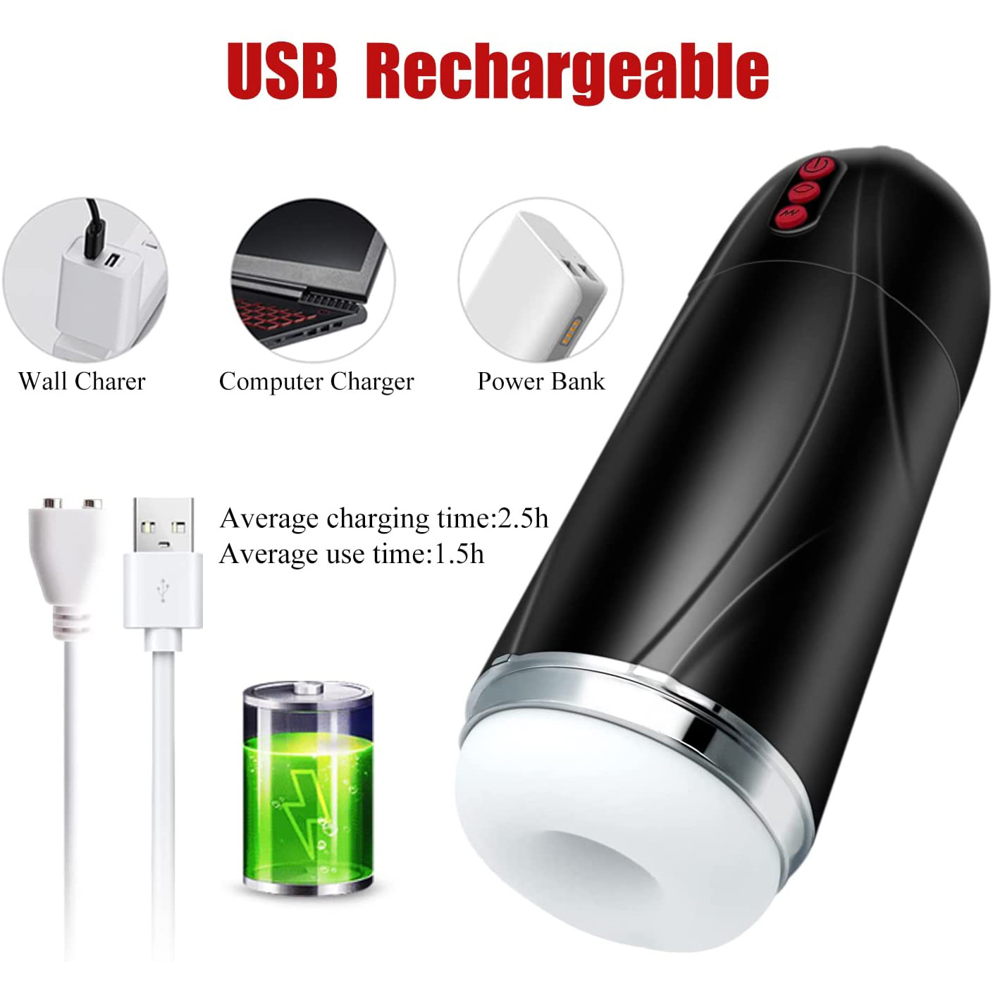 Automatic Masturbation Cup With Vibration And Suction Function_voghion.com